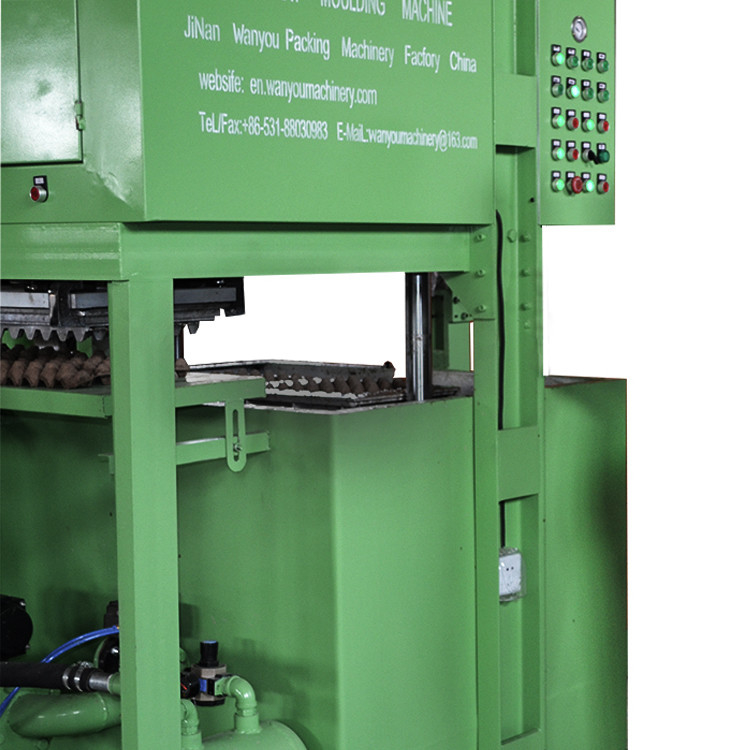 Green Color Paper Egg Carton Making Machine With Low Energy Consumption