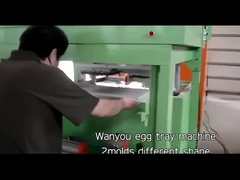 Semi Automatic Egg Tray Manufacturing Machine 2 Years Warranty Easy Install
