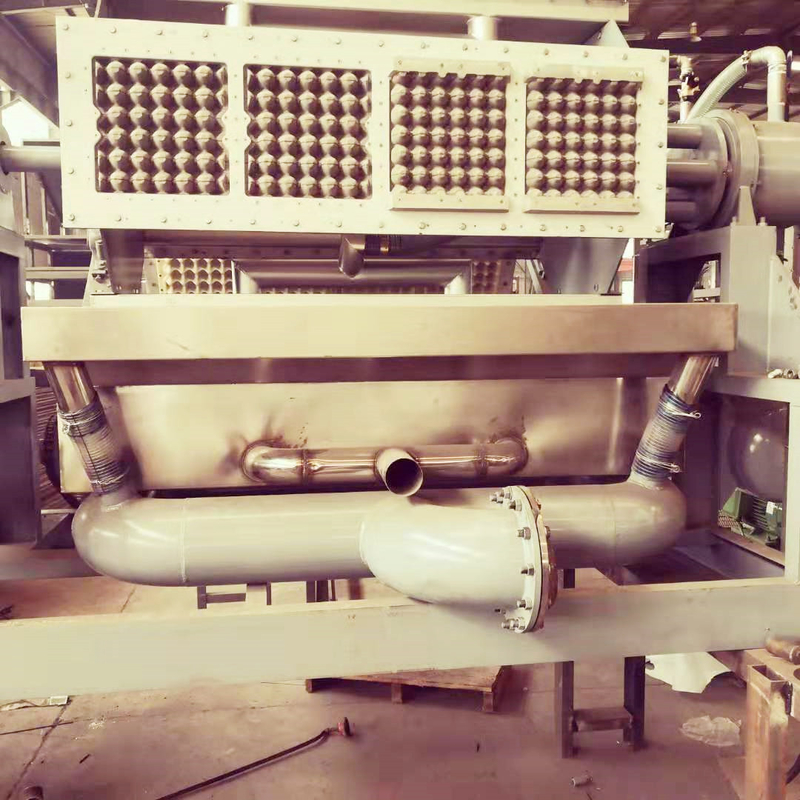 Rotary Paper Egg Tray Machine 2000-3000pcs/H Orange And Green Pulp Molding Machine  For  Paper Egg Carton / Tray Making