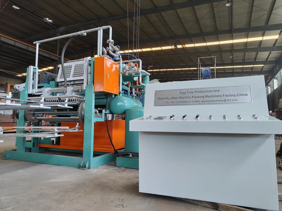Paper Egg Tray Making Machine Rotary 3 by 4 Mold Production Line Compact and Easy Operation Producing 2000 Egg Trays Per Hour