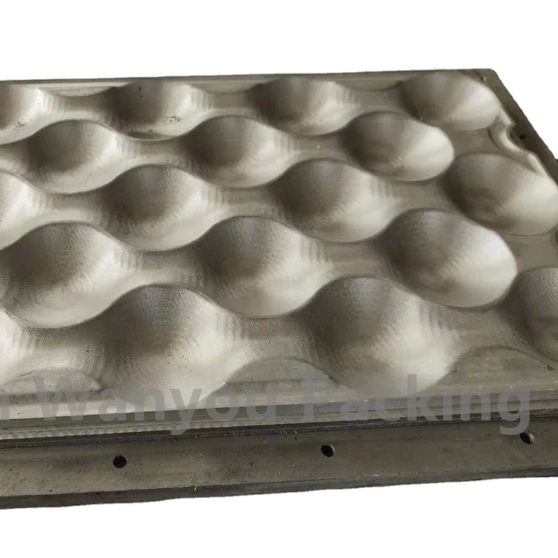 Customized Egg Tray Production Line With Brick Conveyor Belt Dryer For Old Cartons