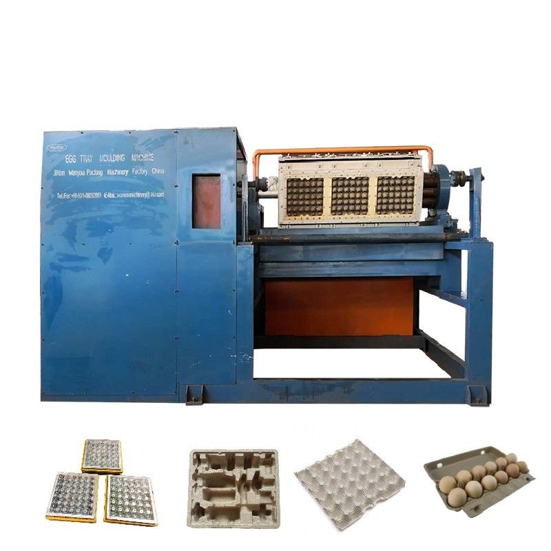 2000pcs/h Rotary Automatic Egg Tray Production Line Using Recycled Paper Pulp to Create Various Types of Egg Cartons and Trays PLC Controlled