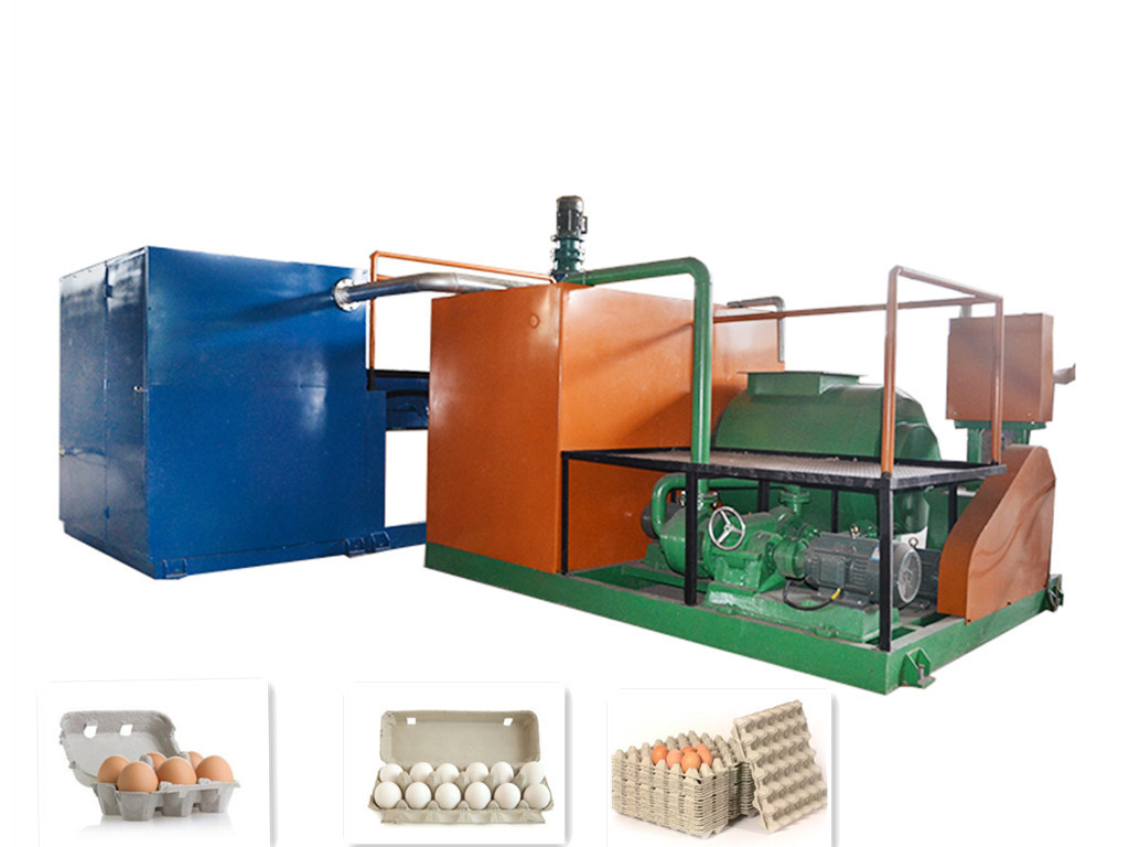 Customized Template Size Electricity Power Source Paper Pulp Molding Egg Tray Machine