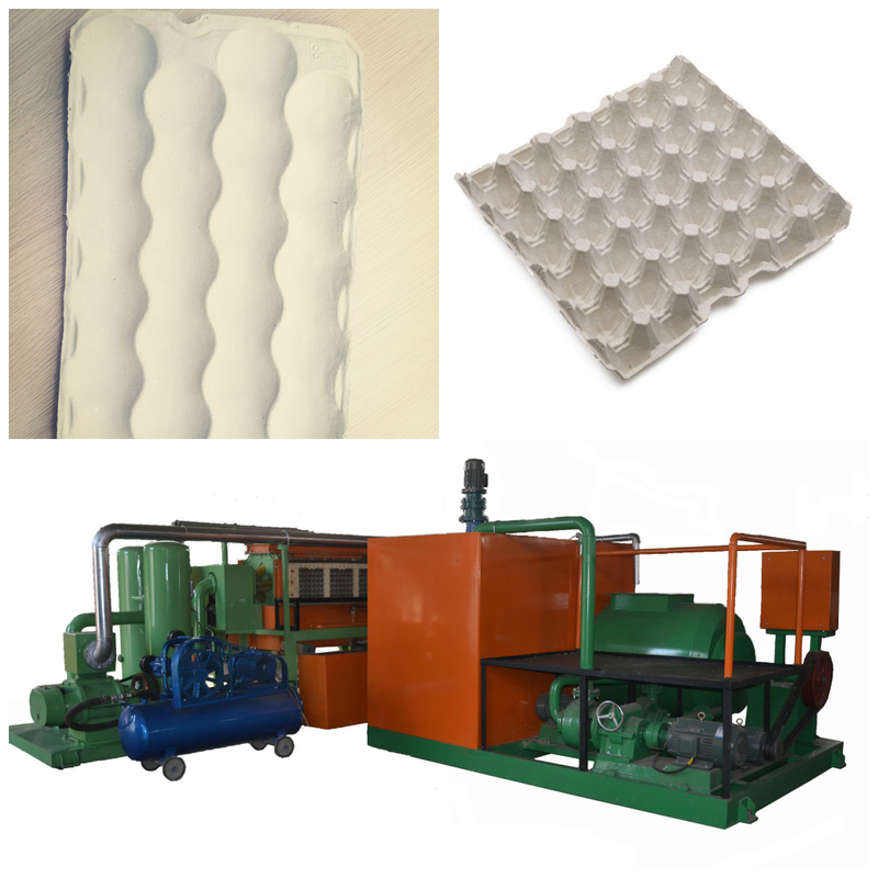 700-5000pcs/H Pulp Moulding Machines Steel Processing Egg Carton Manufacturing Device For Seamless Production