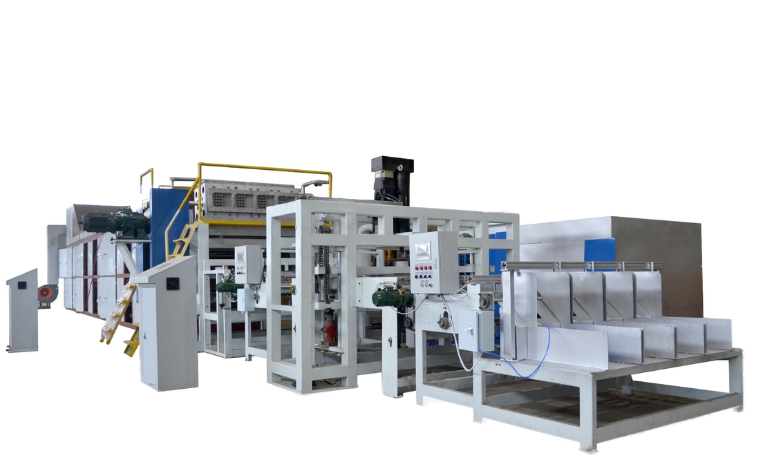 Automatic Rotary Egg Carton Production Line Egg Tray Making Machine With Cast Iron And Steel Structure