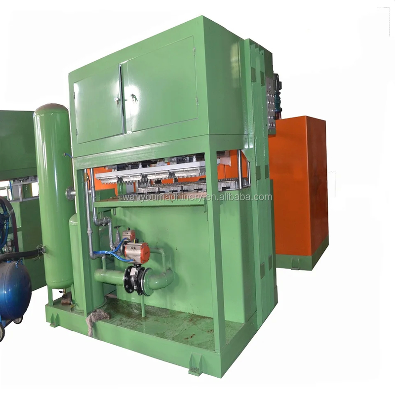 7.5KW Driving Motor Small Egg Tray Maker Egg Tray Pulp Molding Machine For Production Efficiency