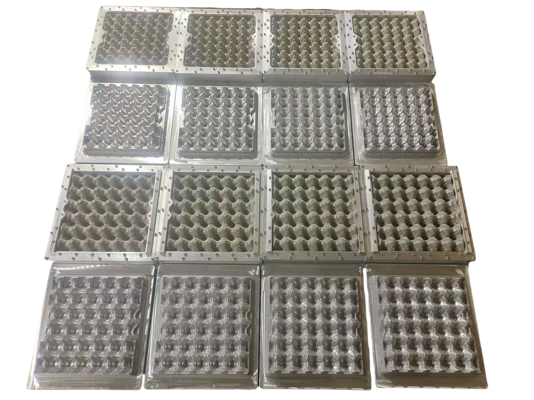 Rotary Paper Egg Tray Machine 4000pcs/H Orange And Green Pulp Molding Machine With 4-Layer Metal Dryer For  Paper Egg Carton / Tray Making Apple Tray Making