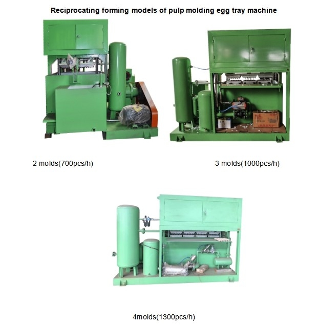  PLC Controlled Semiautomatic Reciprocating Forming Egg Tray Machine for Small Business Paper Product Making Machinery