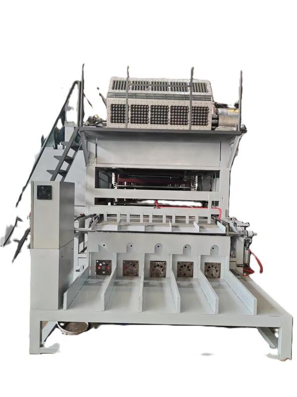 Fully Automatic Paper Pulp Moulding Machine Paper Egg Tray Machine Production Line PLC Controlled Large Capacity 5*8 Molds Rotary Forming