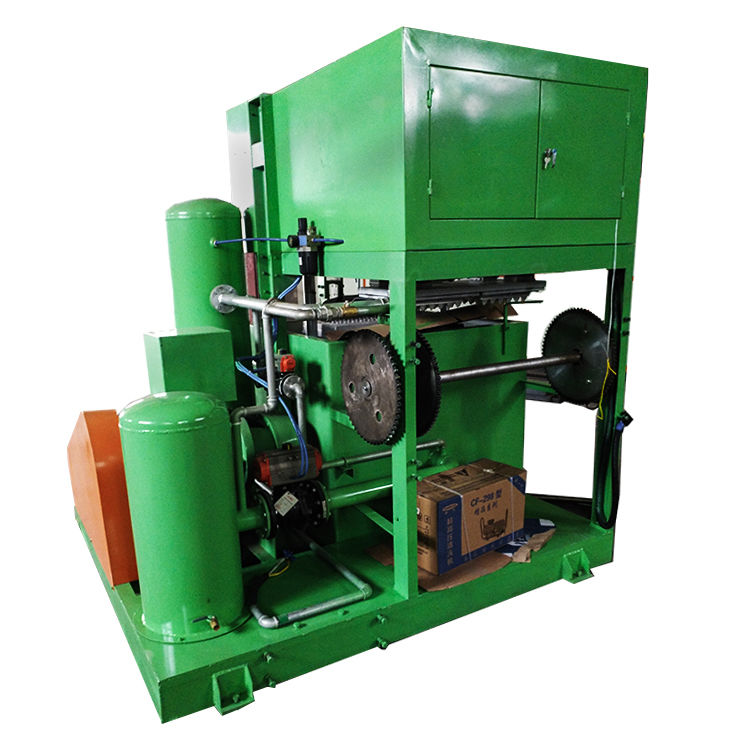 Small Capacity Paper Pulp Molding Egg Tray Machine Production Line 700pcs/h Aluminum Molds