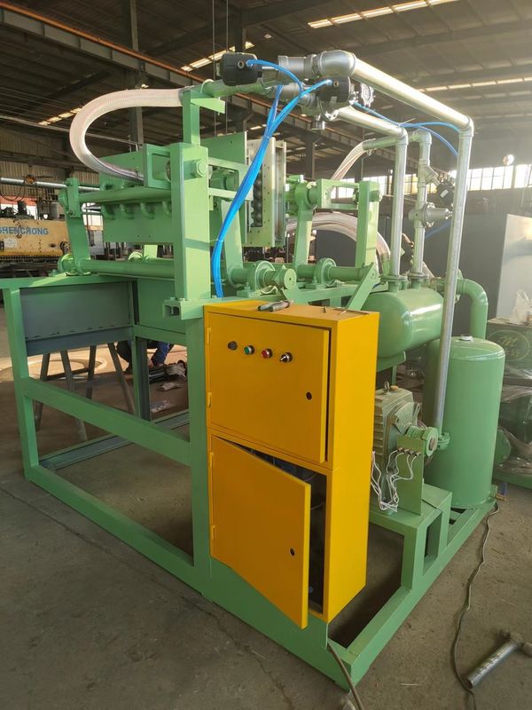 Semi Automatic Paper Egg Tray Machine 700pcs/h PLC Controlled Reciprocating forming Egg Carton Production Line