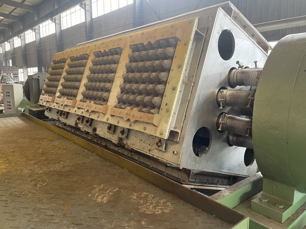 Green Color Paper Egg Carton Making Machine With Low Energy Consumption