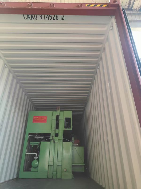2 molds 700pcs/h Customized Molds Paper Egg Tray Machine Pulp Molding Machine With Low Energy