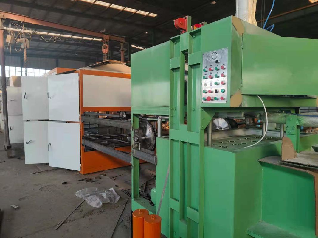 Green Color Paper Egg Carton Making Machine With Low Energy Consumption