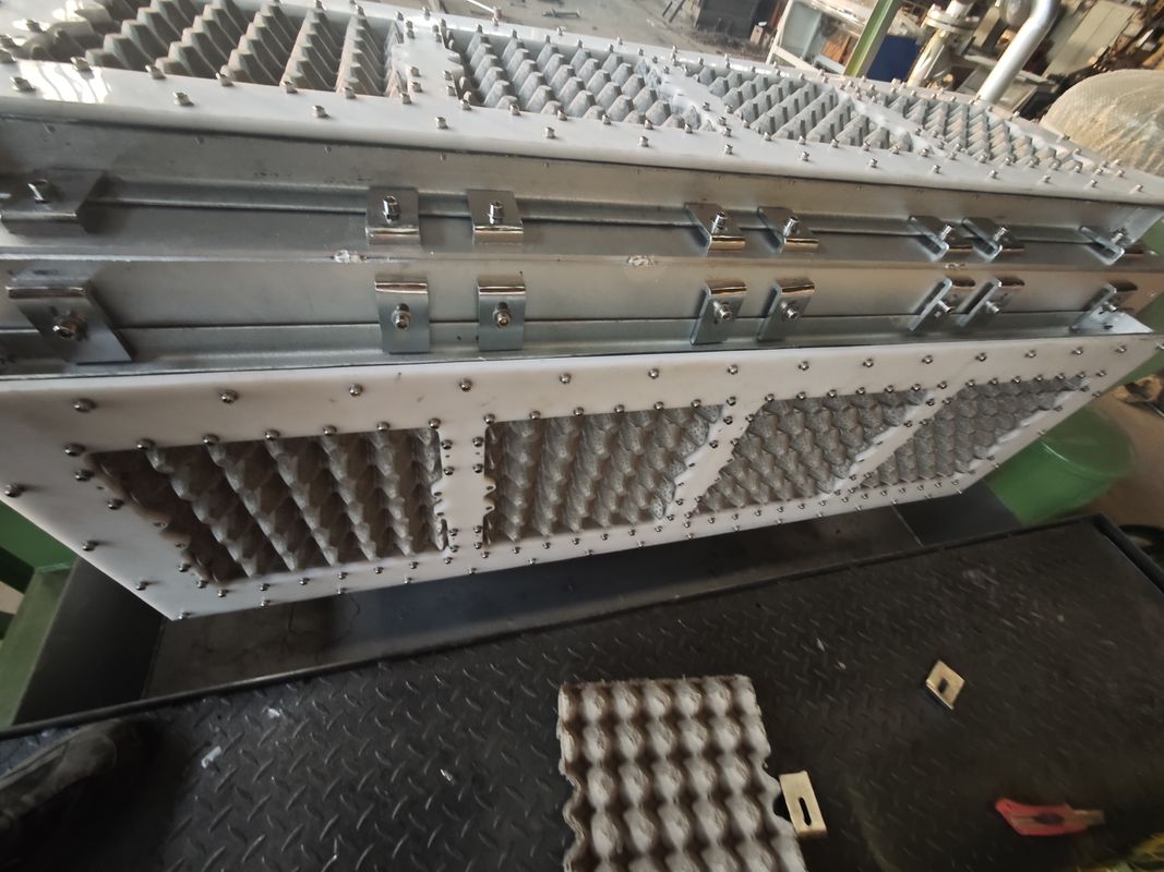 2500pcs/h 4*4 Molds Rotary Paper Egg Tray Machine PLC Control and Plastic Mould Material for Egg Tray Forming Production
