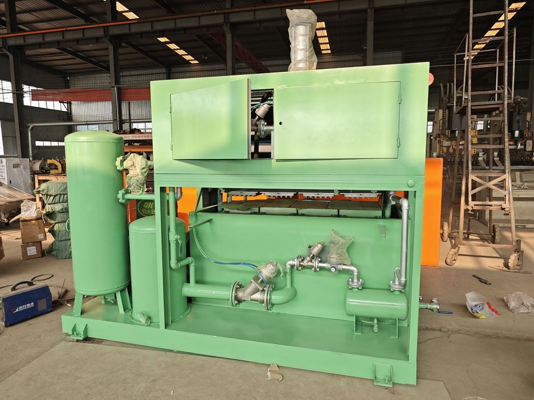 Green Color Paper Egg Carton Making Machine With Low Energy Consumption