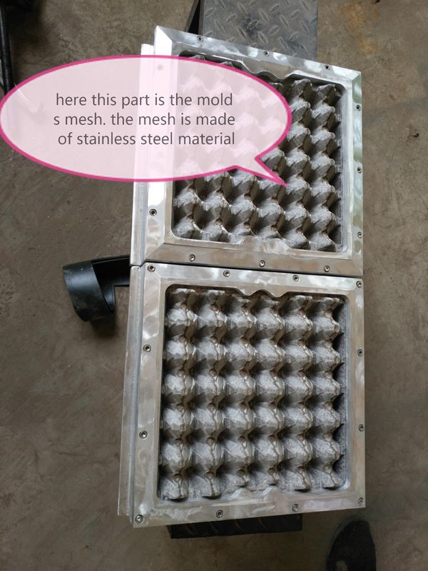1000pcs/h 1300pcs/h Capacity Paper Egg Tray Machine Production Line Customized Aluminum Forming Molds For Egg Tray / Carton Making Machine