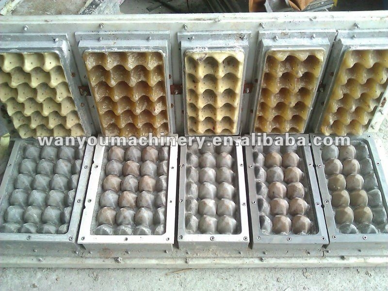 2 Molds Paper Pulp Egg Tray Making Machine Reciprocating Type Easy Operate