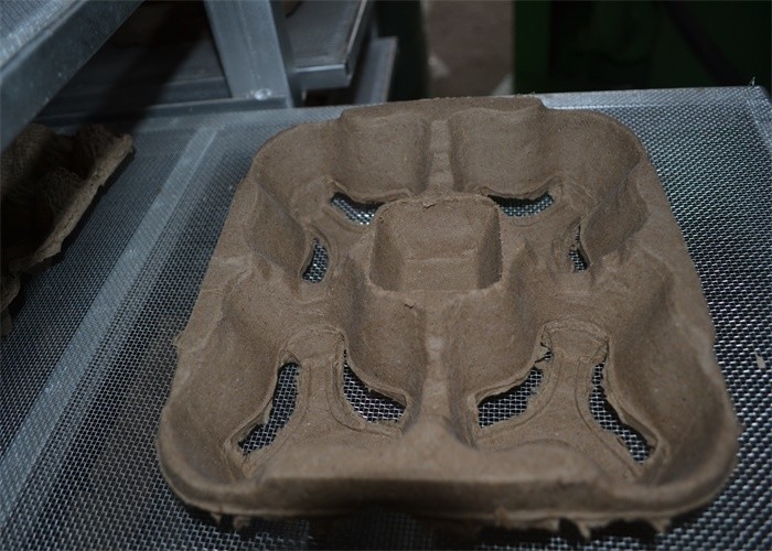 Automatic Paper Egg Tray Making Machine 6 Molds Up And Down Forming Type