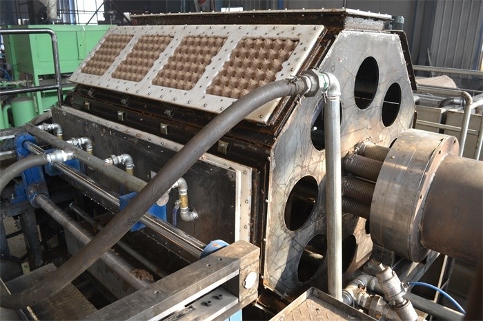 Wine Tray / Shoe Tray / Egg Tray Production Line Rotary Forming Type Compact Design