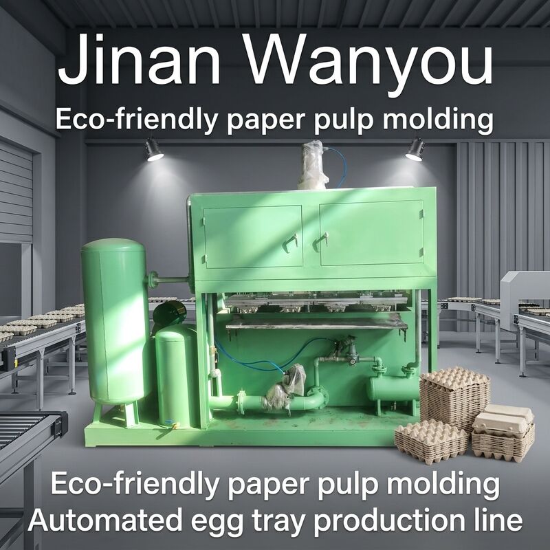  Recycled Waste Paper Egg Tray Making Machine Egg Tray Production Line 1500 Pcs Hour Capacity Aluminum Molds Paper Egg Carton Making