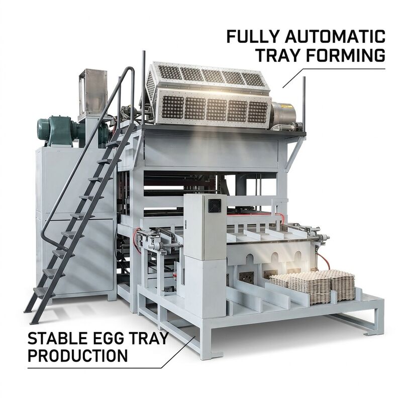 2500-5000pcs/h Apple Tray Paper Egg Tray Machine Egg Carton Production Line Energy Saving PLC Controlled