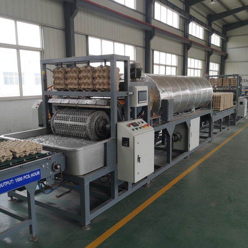 High Capacity 1500pcs Per Hour Egg Tray Machine Semiautomatic And Automatic For Waste Paper Material