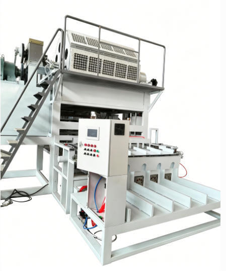 Rotary 5000pcs/h Paper Egg Tray Production Line Machine With Complete Pulping Forming Drying And Automatic Stacking Systems For Paper Egg Tray Egg Carton Apple Trays making with 5*8 Forming Molds