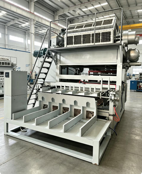 High capacity Egg Tray Production Line with complete pulping forming drying and stacking systems producing 5000 paper trays per hour
