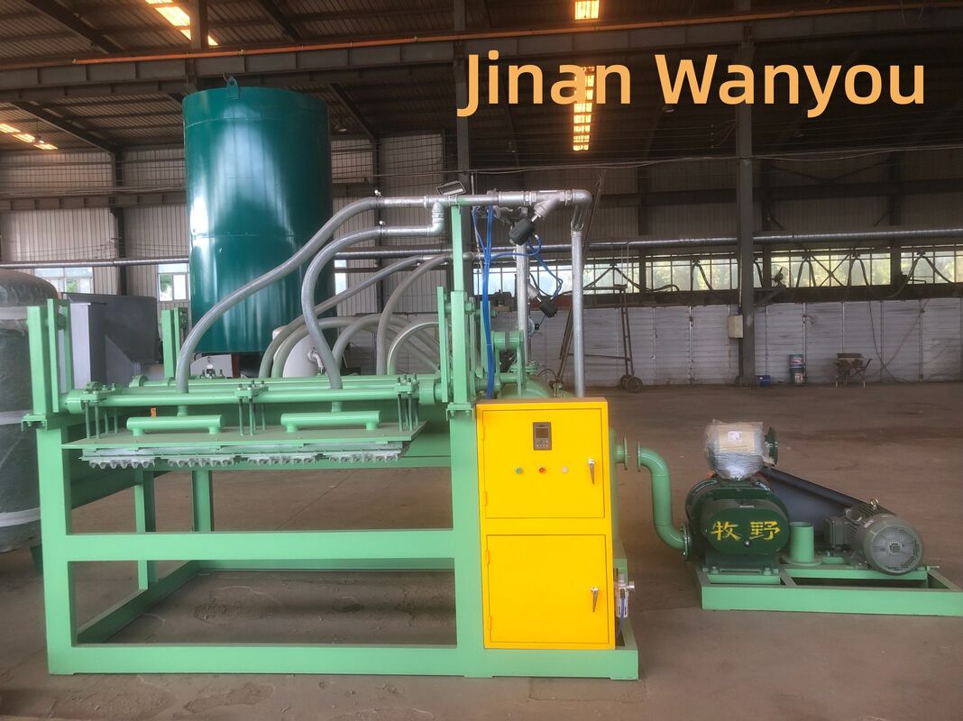 Paper Egg Tray Making Machine PLC Controlled Production Line 1500 Pcs Hour Capacity Recycled Waste Paper Material