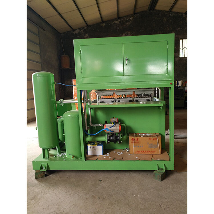Semi Automatic Paper Egg Tray Making Machine Egg Tray Production Line 1000-1500 Pcs Hour Capacity Aluminum Molds Paper Egg Carton Making
