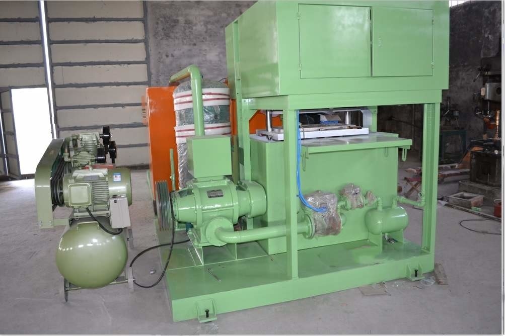 Chicken Farms Egg Tray Making Machine With Aluminum Molds   20 - 100kw 700 - 6000pcs/Hr