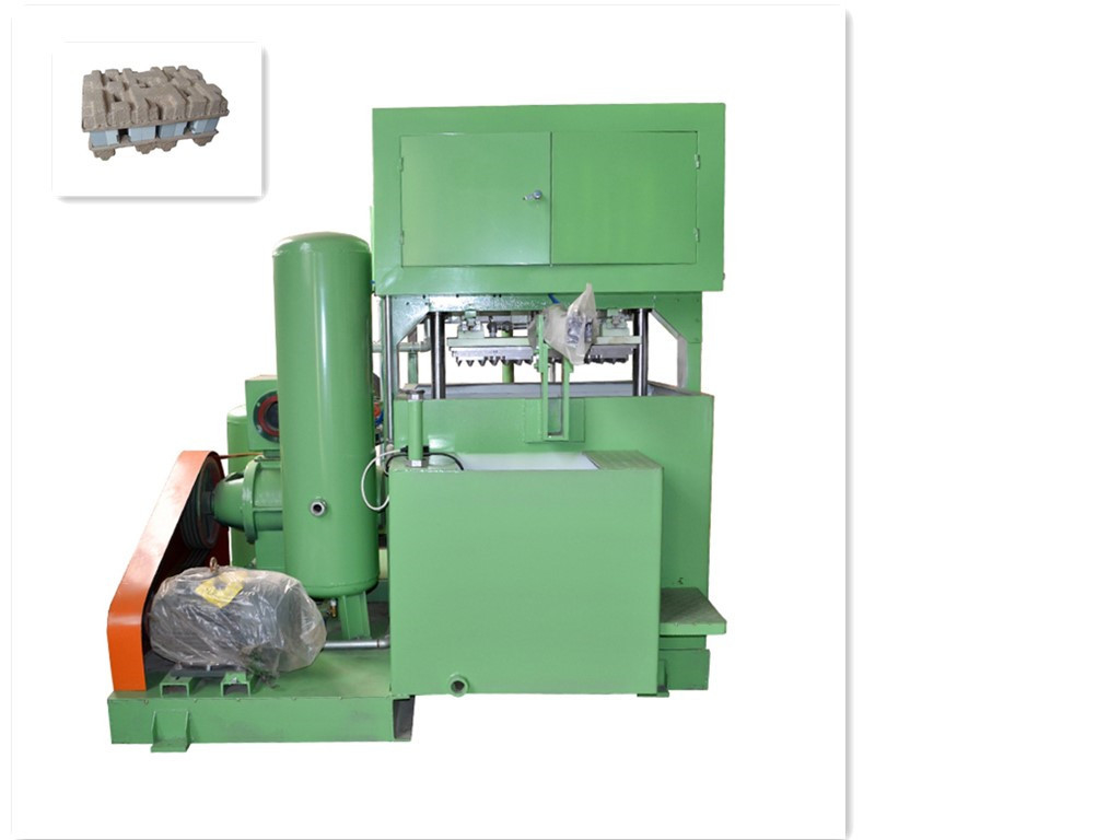 Chicken Farms Egg Tray Making Machine With Aluminum Molds   20 - 100kw 700 - 6000pcs/Hr