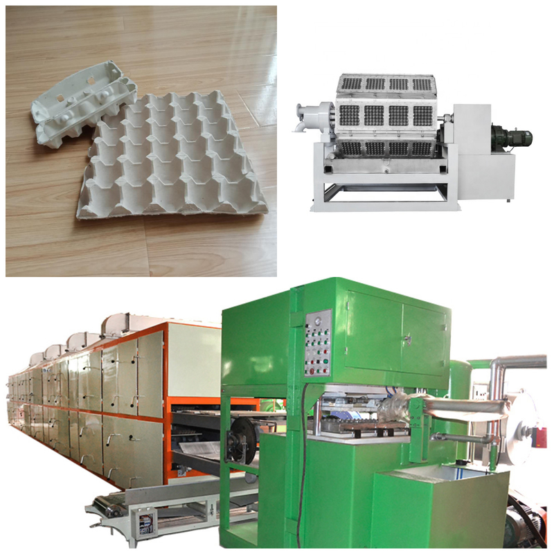 Low Power PLC Control Paper Pulp Tray Making Machine With Online Technical Support
