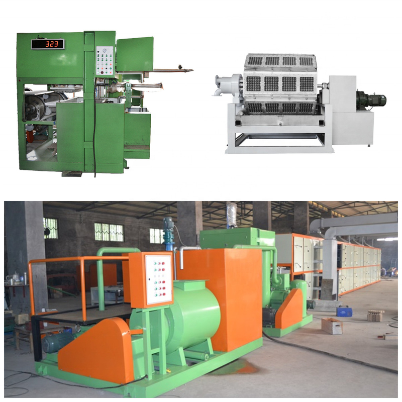 220V/380V Paper Pulp Tray Making Machine with ABS Plastic Forming Molds for Egg Tray Apple Tray Manufacturing