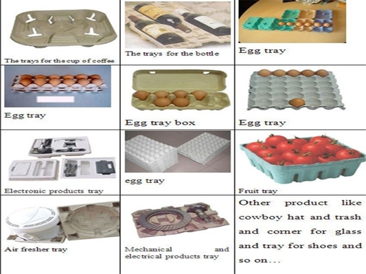 Recycled Paper Egg Tray Molding Machine , Egg Tray Forming Machine