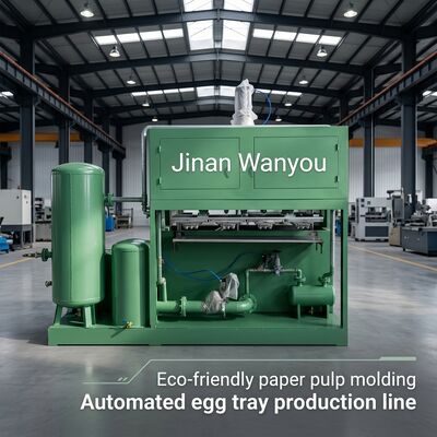Aluminum molds 45kw 1500pcs Per Hour Egg Tray Machine EggTray Production Line For Making Egg Trays Egg Cartons Shoes Trays Nursery Trays PLC Controlled