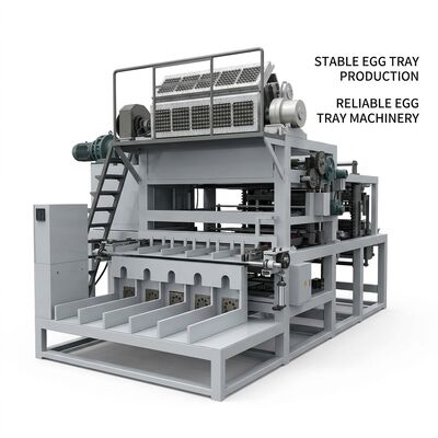 High capacity Egg Tray Production Line with complete pulping forming drying and stacking systems producing 5000 paper trays per hour