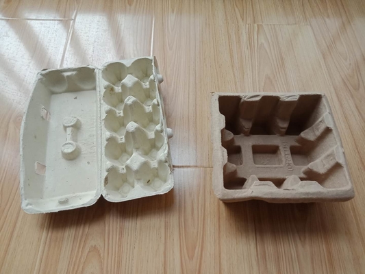 Recycled Waste Paper Egg Carton Making Machine 350 -1300 Pcs / H Speed