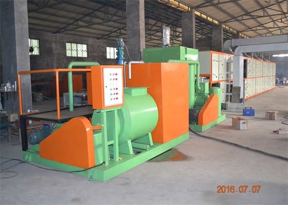 PLC Control Paper Egg Tray Machine Pulp Molding Machine Easy Operation